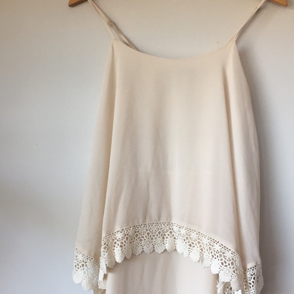 FOREVER 21 bohemian off white/cream flowy dress. Size XS. Excellent condition. - Picture 2 of 3